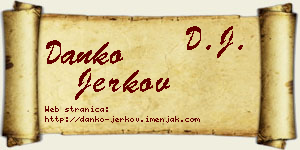 Danko Jerkov vizit kartica